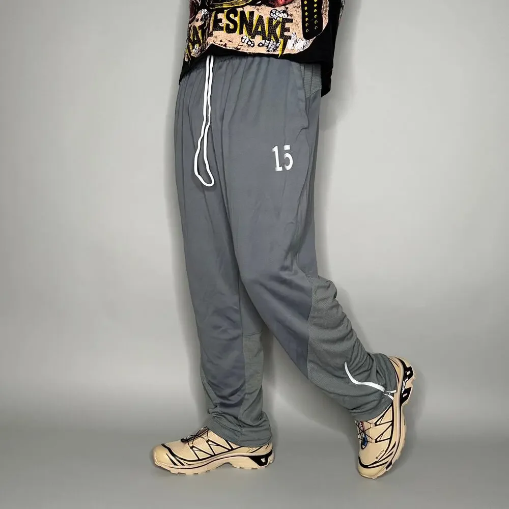 Vintage 90s Jordan Sweatpants Mens XL Baggy Wide Leg Flare Grey White Jumpman
